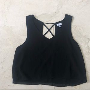 Tobi cross cross open back tank
